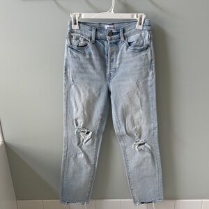 Pistola Light Wash Distressed Ankle Jeans